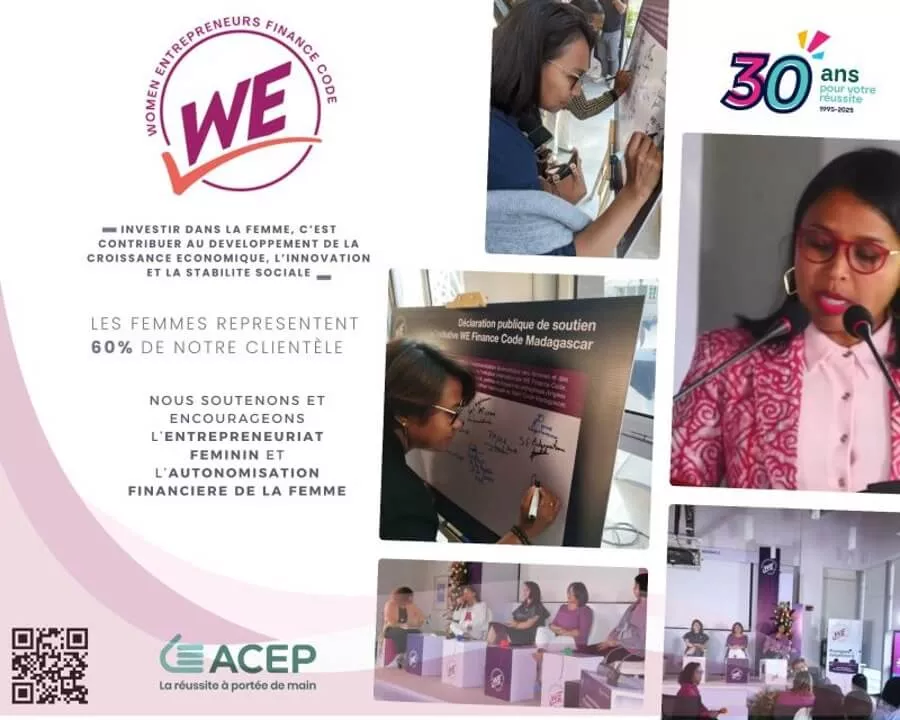 ACEP Madagascar soutient l’entrepreneuriat féminin avec le WE Finance Code