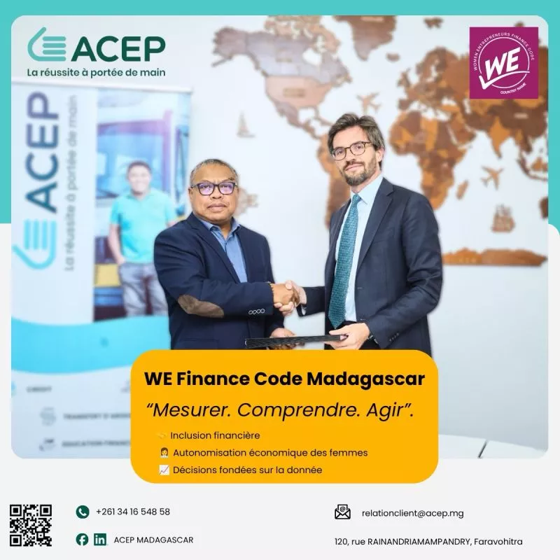 Initiative ACEP Madagascar et WE Finance Code Madagascar